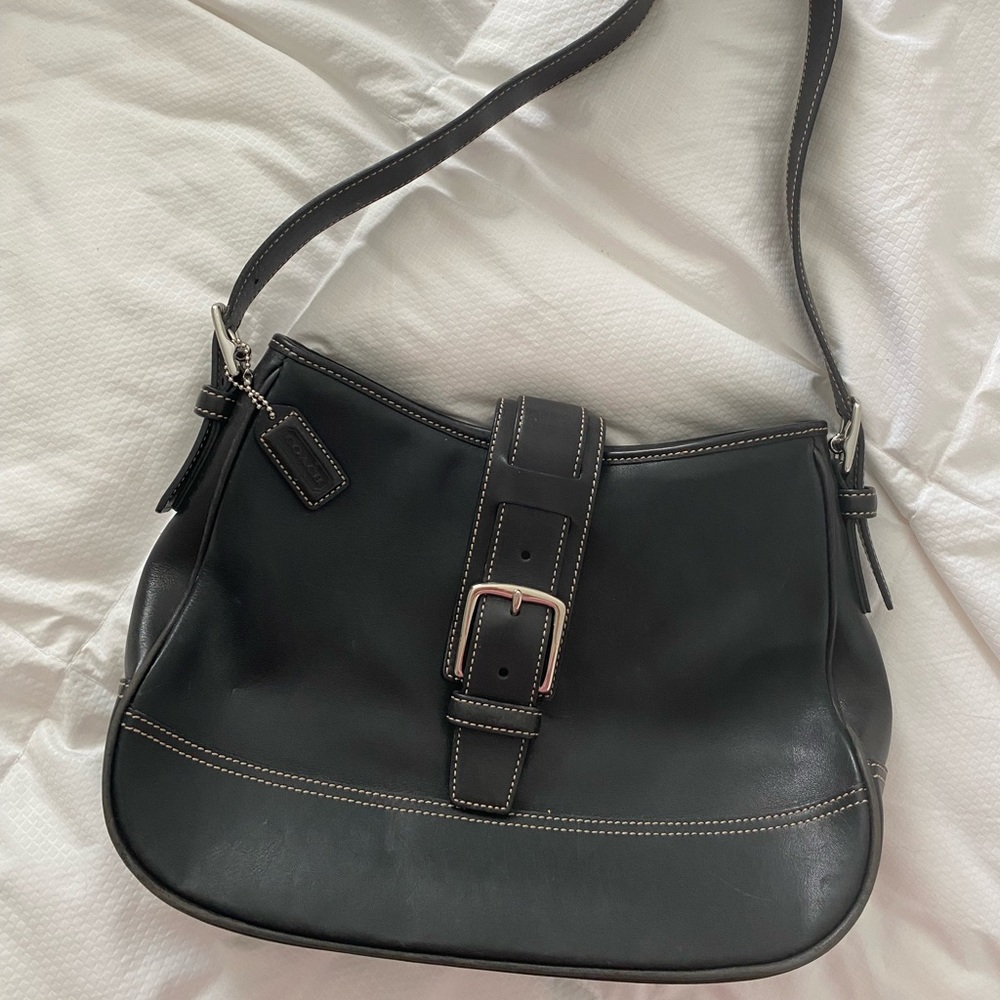 VINTAGE Coach Buckle Shoulder Bag